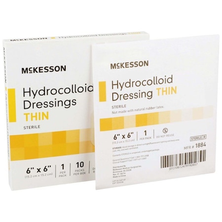 Mckesson Hydrocolloid Dressing, 6 x 6 Inch, 10PK 1884
